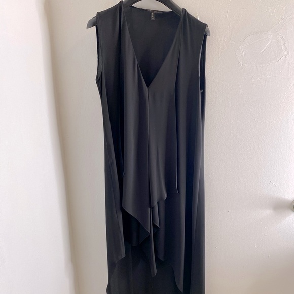 BCBGMAXAZRIA TARA CASCADE RUFFLE DRESS - Picture 10 of 15